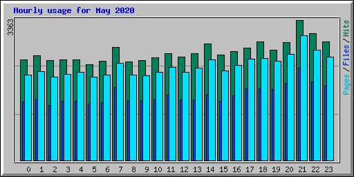 Hourly usage for May 2020