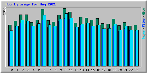 Hourly usage for May 2021